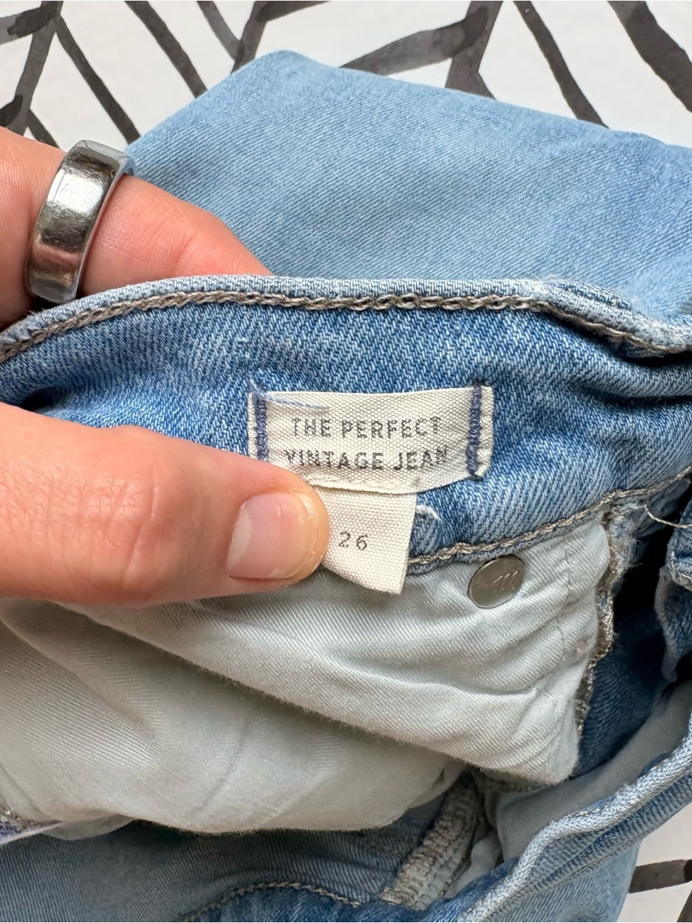 Madewell The Perfect Vintage Jean Light Wash Size 26 - Picture 4 of 5